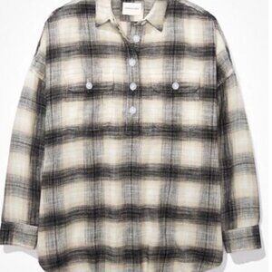 🍂 American Eagle Oversized Pullover Flannel – Size XL 🍂